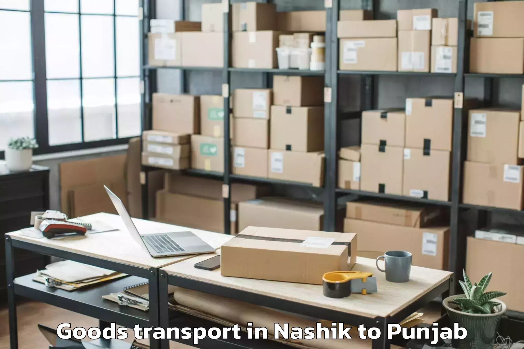 Efficient Nashik to Dasua Goods Transport